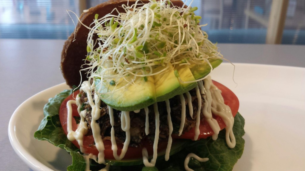 The Cool Avo Burger at Cider Press Cafe/Photo courtesy of Chef Doug Gauger