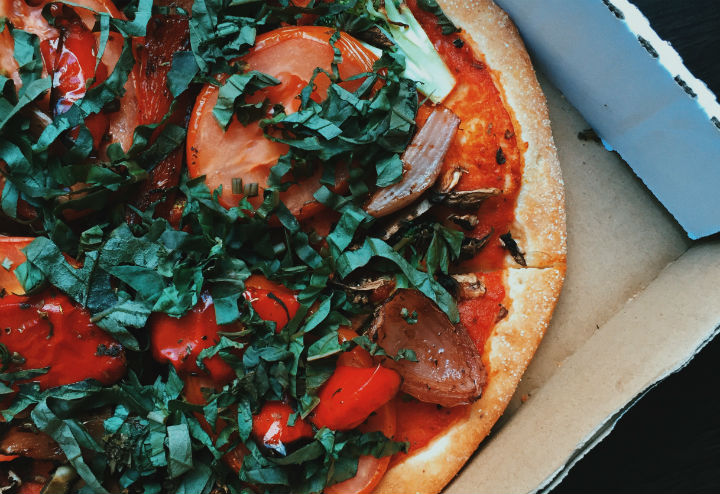 Vegan pizza by Extreme Pizza/Photo by Nicole Albrecht
